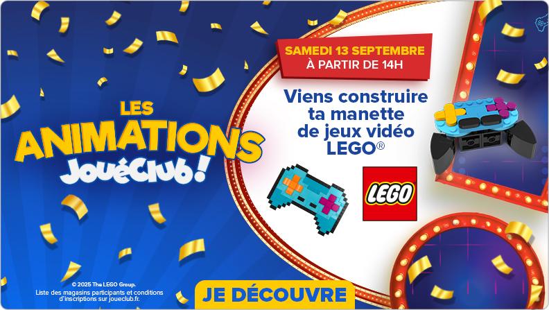 Animation LEGO chez JouéClub : Venez Construire Votre Manette de Jeux Vidéo !